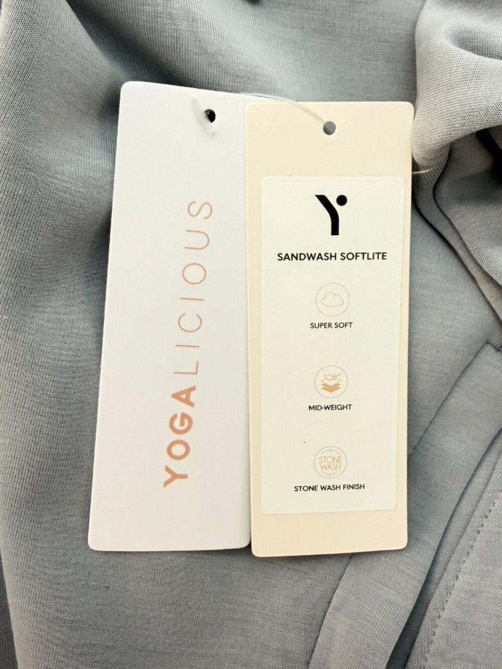 Yogalicious Full Zip Hoodie XS Athletic Lightweight Jacket Workout Athleisure - Picture 6 of 7